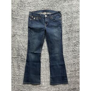 Womens True Religion Joey Jeans Flare Style Waist Twisted Seams Size 31x28